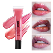 Hundred charm water lip gloss nude moisturizing shiny lip gloss hose pink orange flow gold bite lip makeup does not decolorize female