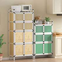 Cupboards Rural household kitchen lockers put bowls breathable large capacity multi-functional waterproof small multi-layer stainless steel