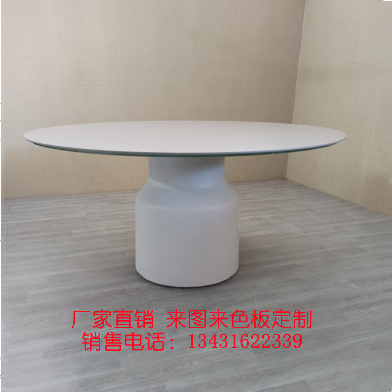 Brief Industrial Wind Cement Table Round Table Custom Section Concrete Large Table Villa Hotel Courtyard Casual Tea Table-Taobao