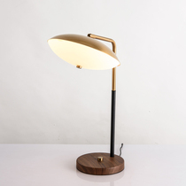 Nordic American glass table lamp bedside lamp bedroom desk office LED desk lamp model room simple modern living room