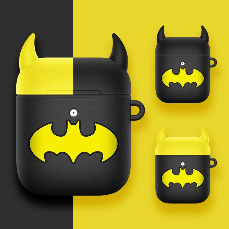 vỏ bảo vệ airpods silicone Marvel Batman airpods2 / airpods3 PRO Hộp bảo vệ tai nghe bluetooth chống bụi, chống rơi và chống va chạm sáng tạo nam nữ cá tính phụ kiện hợp thời trang - Phụ kiện MP3 / MP4