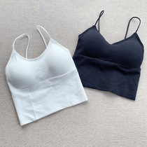 Sports Fashion Beauty Back Harness without steel ring Breasted Women 100 Hitch Underwear Poly Black White Base bra