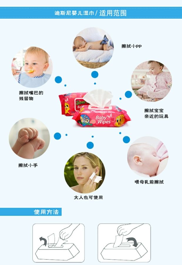 Khăn lau cho bé 80 + 20 Ngăn kéo Bao gồm khăn lau không mùi cho bé khăn ướt lau cho bé