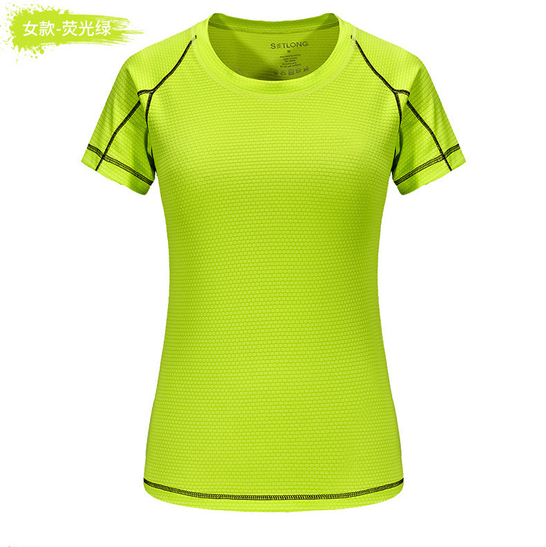 Ngoài trời nhanh chóng làm khô t-shirt thể thao chạy nhanh khô quần áo nam giới và phụ nữ lưới leo núi áo sơ mi wicking thở ngắn tay áo