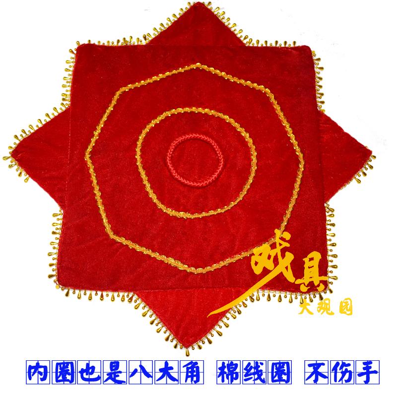 Large gold velvet square dance professional Northeastern II People transfer handkerchief Paza flower anise towels Thickened Square Towel Pair