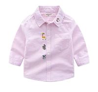 Розовая рубашка, с вышивкой