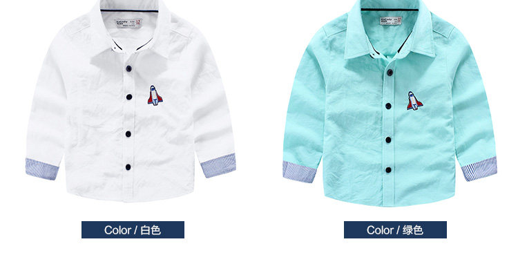 Chemise garcon à manche longue - Ref 2082156 Image 9