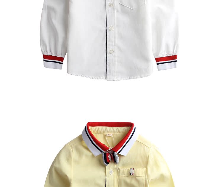 Chemise garcon à manche longue en coton - Ref 2082159 Image 24