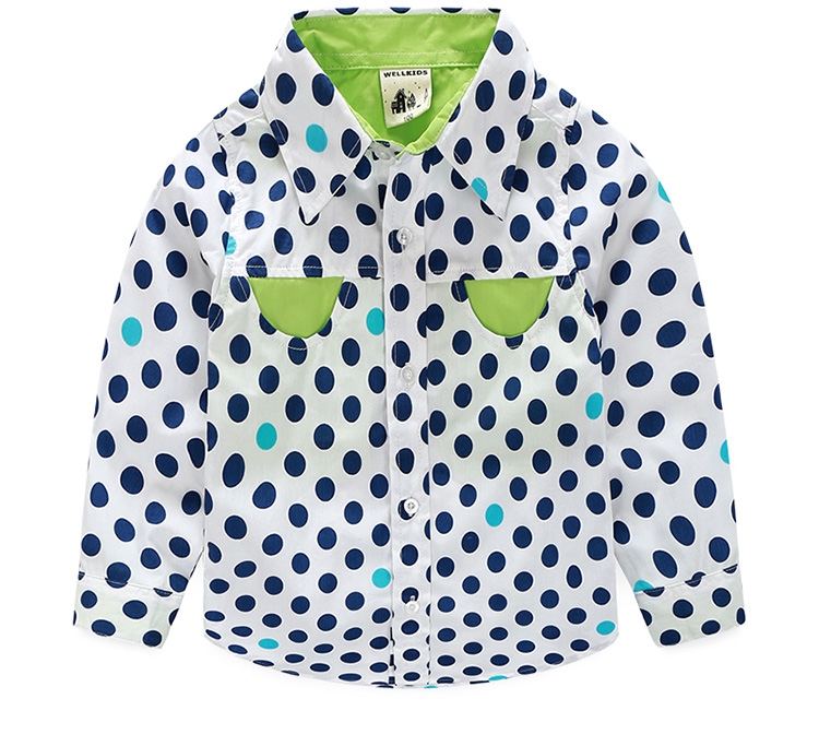 Chemise garcon à manche longue en coton - Ref 2082144 Image 22