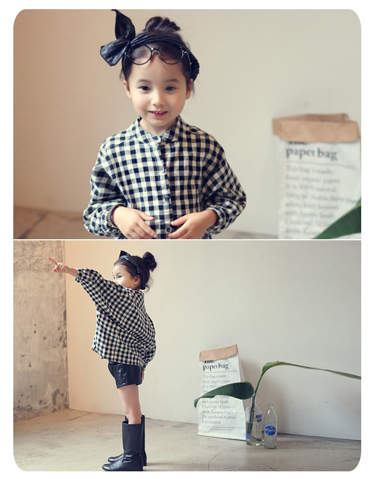 Chemise fille à manche longue en coton - Ref 2088635 Image 22