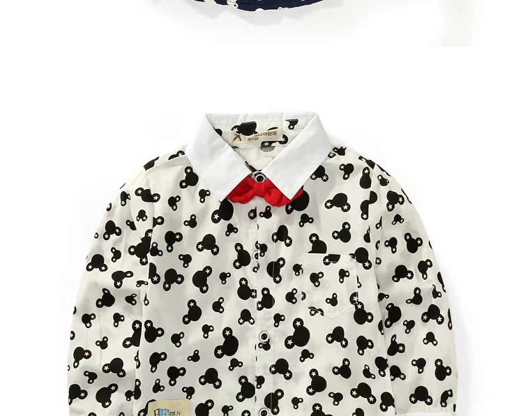 Chemise garcon à manche longue en coton - Ref 2082212 Image 26