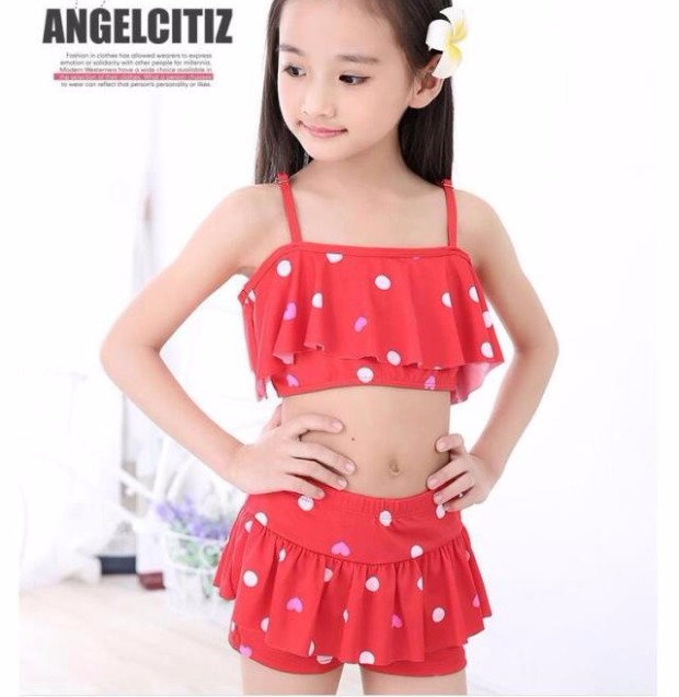 Quần áo trẻ em 2018 quần áo bơi bikini phù hợp với bé gái đồ bơi trẻ em quần bơi trẻ em quần áo trẻ em nữ sinh sling đồ bơi cho bé gái 12 tuổi