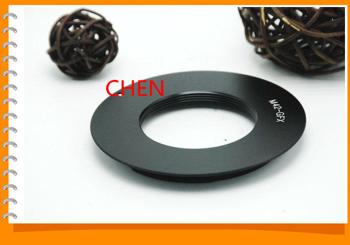 Fuji GFX mouth painting web camera with modified opening ring switching ring 1mm M42-GFX camera switching ring