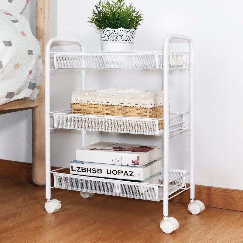 Bedroom headboard removable shelf floor kitchen small cart with wheels Bathrooms beauty salon containing shelf storage