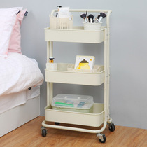 Cart rack kitchen floor multi-layer mobile storage rack baby multifunctional storage rack beauty trolley