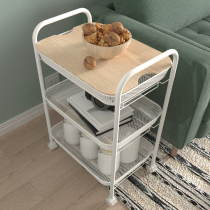 Kitchen shelving floor multilayer domestic debris trolley containing fruit and vegetable basket shelving living-room bedroom storage