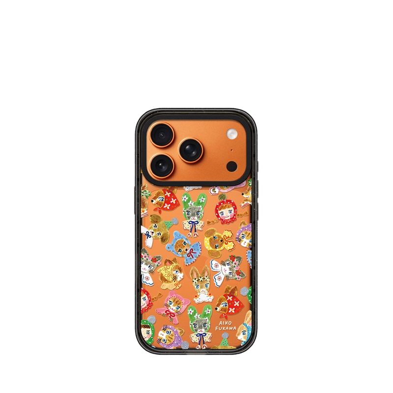 Artist Collaboration Aiko Fukawa Fairy Tale Forest Cat and Rabbit Suitable for iPhone 17 Pro Max Phone Case 16 Pro Apple 15 Magnetic Magsafe Transparent 14 Plus Cute 13
