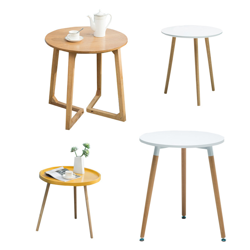 Fashion simple small round table balcony leisure simple coffee table round small table Nordic small coffee table