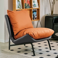 Дымчато-серый и яркий оранжевый [износостойкая кожа от кошачьих царапин] - кукла в хлопковом стиле