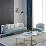 Итальянский двойной диван -простой, легкий роскошный отдых -Королевская домала квартира Гостиная гостиная Небольшая квартира Технологии