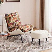 Белая кожа с кошачьими царапинами и садом Моне + педали - в стиле кукольного хлопка