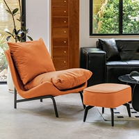 Яркий оранжевый + педаль [износостойкая кожа от кошачьих царапин] — кукольный хлопок