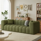 Кремовая ткань, хлопковый диван для гостиной, простой и элегантный дизайн