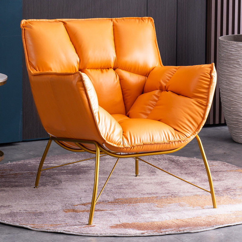 Single sofa Nordic light lavish minimalist web Red Apartments Casual Bedroom Balcony Home guests Lazy Tiger Chair