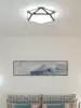 Geometric ceiling lamp LED round simple bedroom lamp Nordic modern creative living room lamp Study room personality lamp