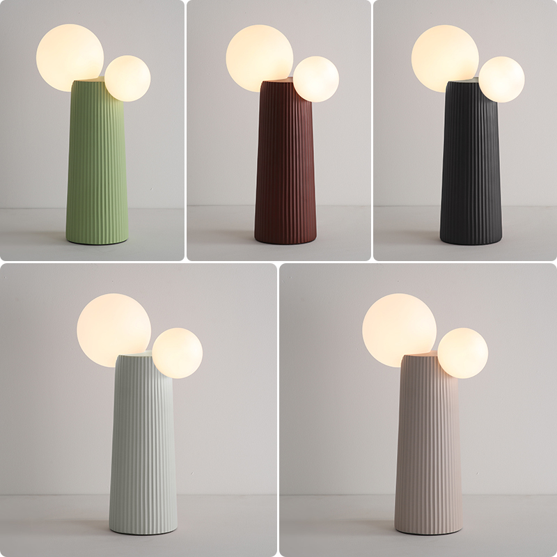 2026 New Bedroom Bedside Table Lamp Cream Style Post-Modern Art Cactus Decoration Living Room Sofa Standing Lamp