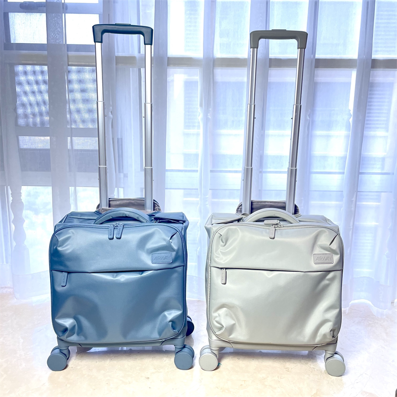 Ultra-Light 16inch Carry-On Suitcase, Small Suitcase for Short Trips, Portable Trolley Bag for Business Trips, Lightweight and Trendy Suitcase