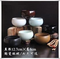 Monks bowl rice bowl large ceramic bowl retro bowl temple monk and nuns alms bowl daily necessities