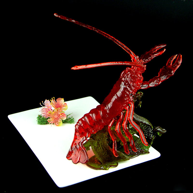 Conmin Sugar Art Lobster Molds Turned Sugar Chocolate Salt Sculpted Ice Sculpture Baking Silicone Mold Solid Crab Die Lobster Molds