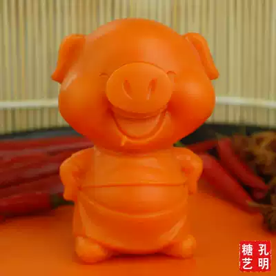 3D saliva pig butter mold cartoon Three-dimensional hot pot soup base grinding tool tooth pig mold old oil red oil hot pot mold