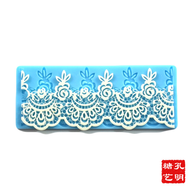 Conmin Sugar Art Cake Decoration Sharper Creative Mousse Chocolate Die Silicone DIY Turning Sugar Tool Lace Mold-Taobao