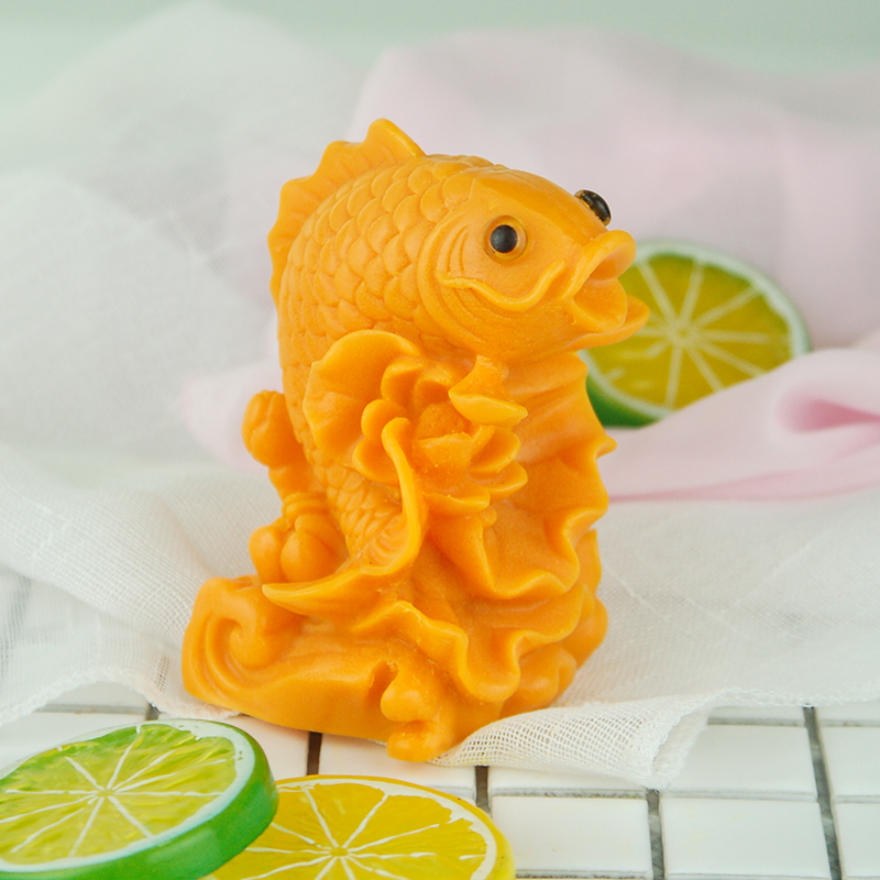 Cubes Salt Salt Sculpture Fish Abrasilicone Food Class Chocolate Kitchen Disk Decorated Carp Mould