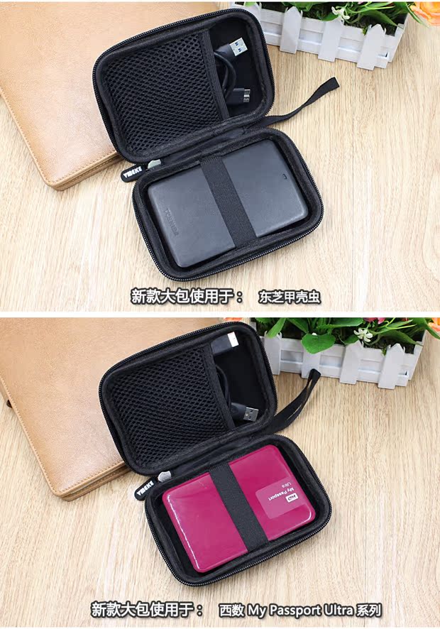 2,5 inch băng đĩa cứng di động gói bảo vệ tay áo sốc sức chứa kỹ thuật số dữ liệu gói sạc cáp tai nghe hộp lưu trữ - Lưu trữ cho sản phẩm kỹ thuật số hộp đựng tai nghe airpod pro