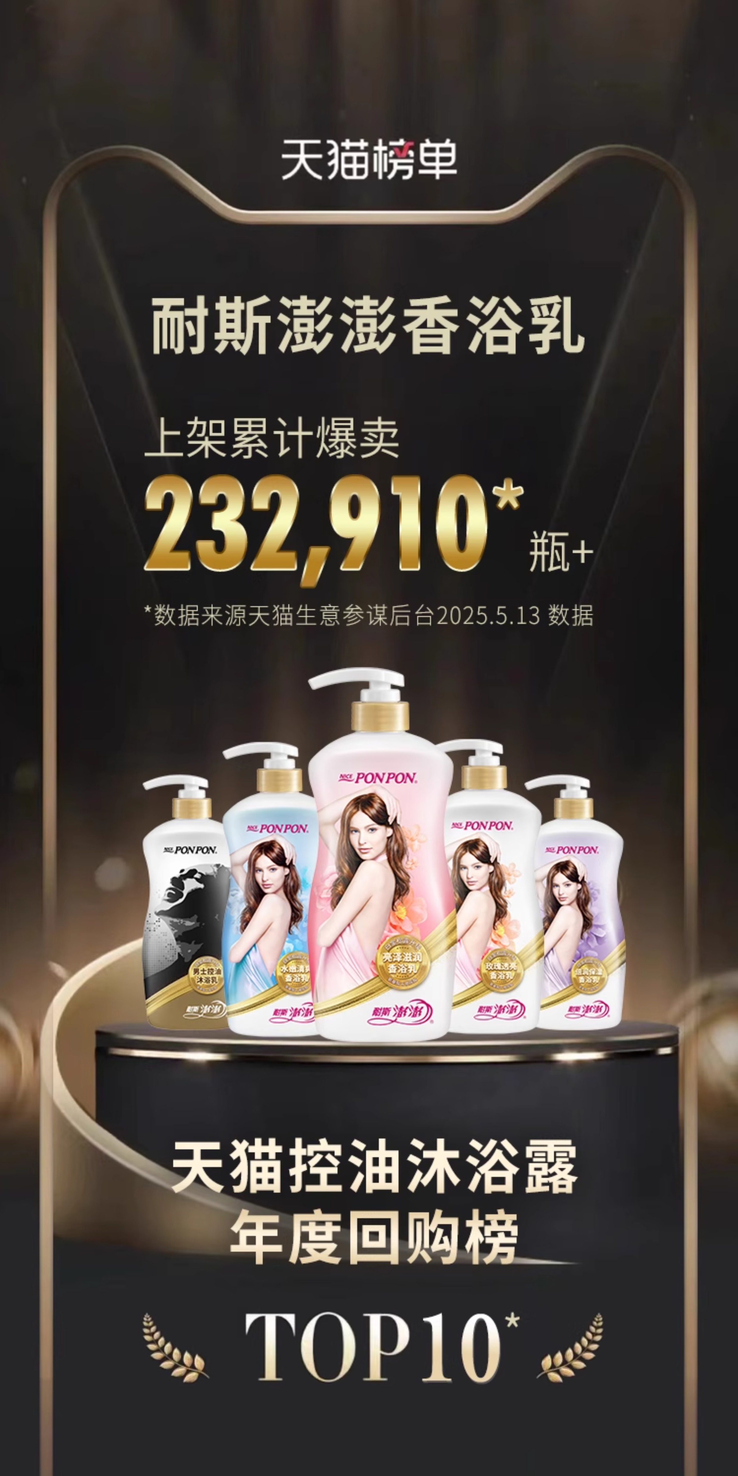 NICE 耐斯 PON PON 澎澎 玫瑰透亮香浴乳沐浴乳 750g 双重优惠折后¥32.3包邮 亮泽滋润、倍润保湿可选 淘金币可抵扣1元 88VIP会员还可9折