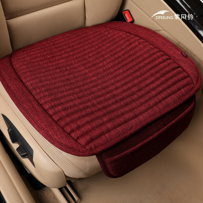 Car Cushion Buckwheat Hull without backrest monolithic cab single rear linen Four-three sets of coloured linen cushion