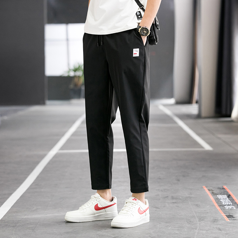 Nine-point pants men's summer thin casual pants men's loose all-match straight pants Korean style trendy brand 2020 new