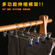 Wardrobe ຄົວເຮືອນ pants drying hanger skirt clip underwear clip seamless stainless steel strong pants clothes drying rack pants hanging rack