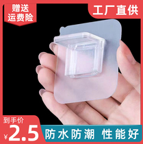 Partition tray punch-free fixer shelf tray wardrobe layered right-angle cabinet buckle fixed bracket triangle support frame