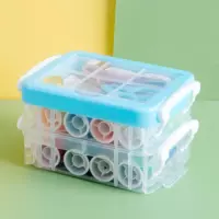 Синий [30 штук] Три -линейная линейная коробка игла