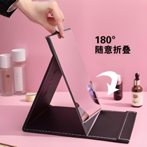 ins style dressing table small mirror large desktop makeup mirror folding cute portable dormitory desktop can stand students