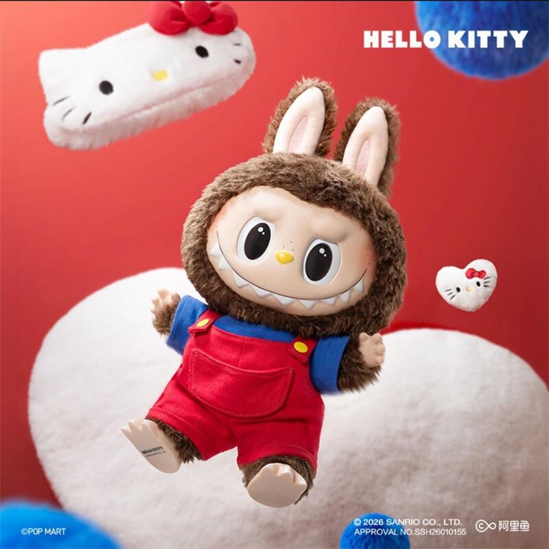 Popmart Labubu the Monsters×Hello Kitty Vinyl Plush Doll