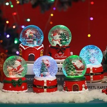 Christmas crystal ball diy living room gift crystal ball music birthday gift birthday Santa music box