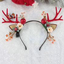 Christmas cute little antlers headdress female fairy hair accessories elk hairpin luminous hairpin summer elf hairband