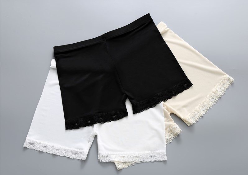 2 quần an toàn chống ánh sáng nữ mùa hè bốn điểm ren đồ lót mặc đáy bảo hiểm kích thước lớn boyshort bông 裆 quần legging nữ