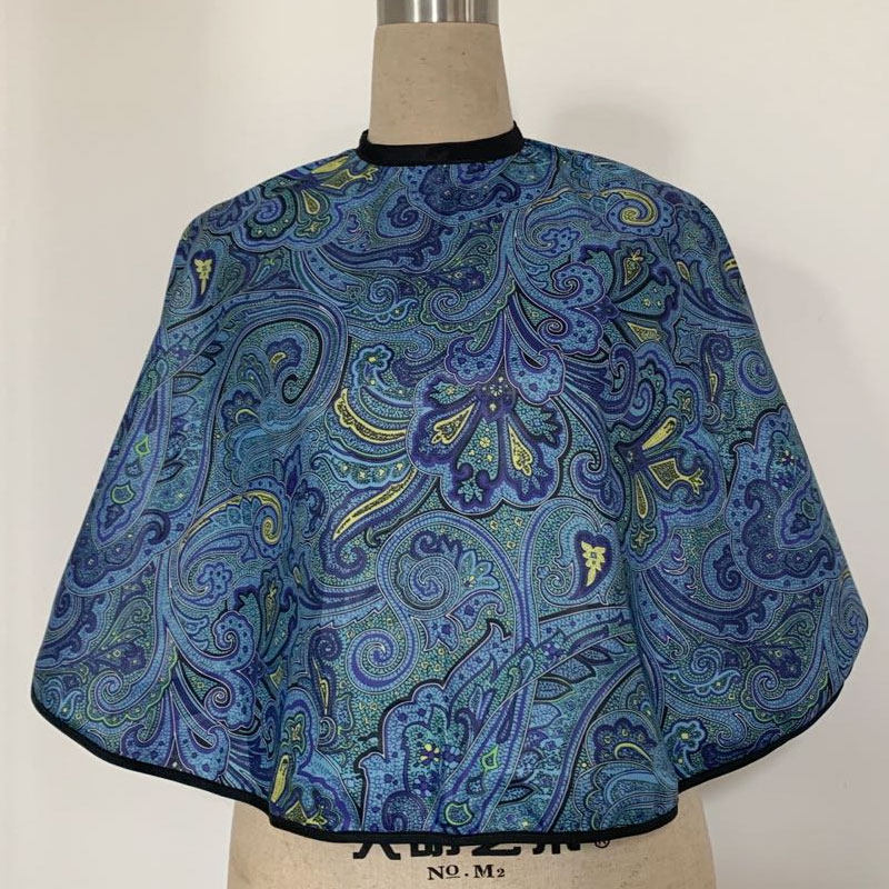 Hair salon Beauty salon special perm Hair coloring Hair styling Protective clothing Waterproof shawl makeup beauty Classical printing shawl