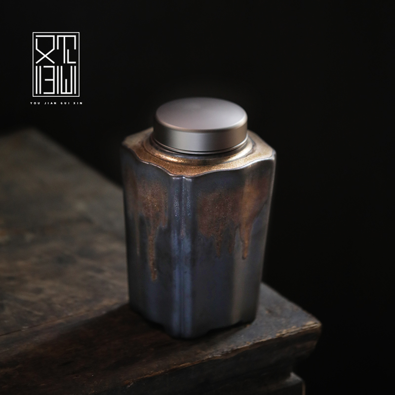 See again to the hominin GOLDEN HANDMADE TEA LEAVES JAR CERAMIC COARSE POTTERY SEAL TANK LARGE MAKOU IRON DAMP STORAGE TANK